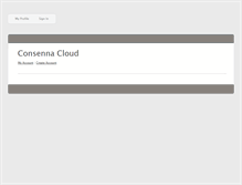 Tablet Screenshot of consennacloud.com